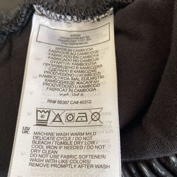 NWT ADIDAS Embossed Monogram Wide Leg Jogging Pants Regular Fit - Picture 12 of 13